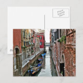 Venedig Gasse Postkarte (Vorne/Hinten)
