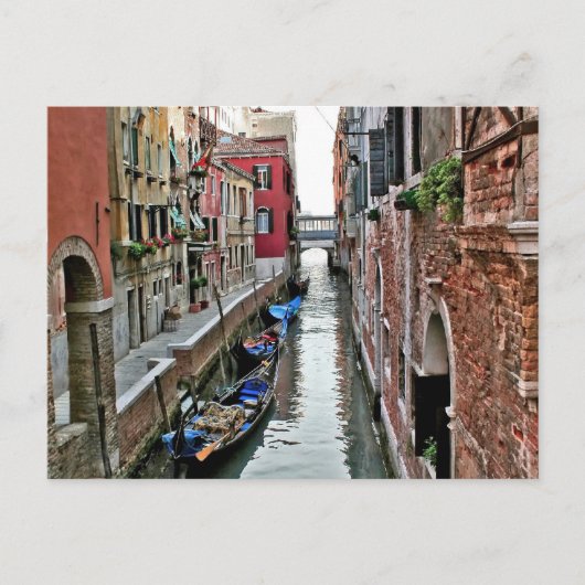 Venedig Gasse Postkarte (Vorderseite)