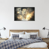 VENEDIG - GEFLÜGELTER LÖWE LEINWANDDRUCK (Insitu (Schlafzimmer))