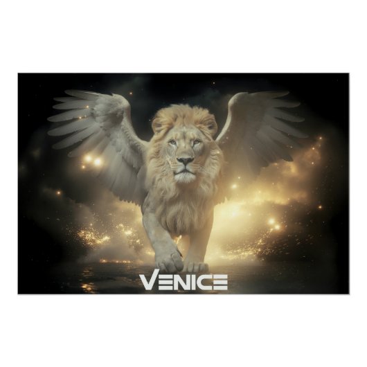 VENEDIG - GEFLÜGELTER LÖWE POSTER (Vorderseite)