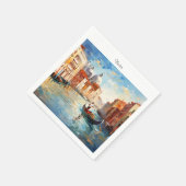 Venedig gestrichen, Italien Serviette (Ecke)