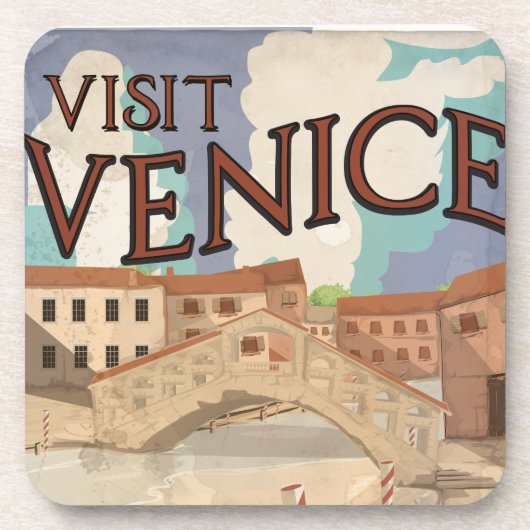 Venedig Getränkeuntersetzer (Vorderseite)