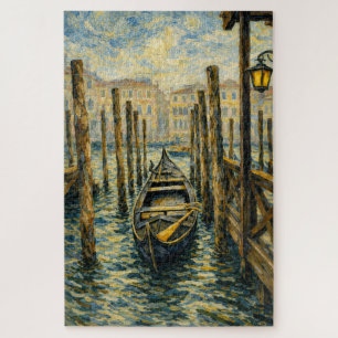 Venedig Gondel Van Gogh Stil Mosaik Kunstpuzzle Puzzle