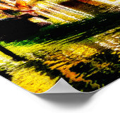 Venedig Gondeln entlang des Schirmwegs und ☔ Poster (Ecke)