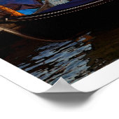 Venedig Gondola Vintage Travel Poster (Ecke)