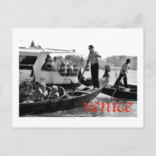 VENEDIG GONDOLERS AUF DEM GROSSKANAL POSTKARTE