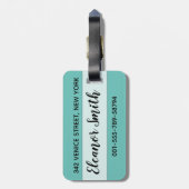 Venedig Grand Canal Doge Palast Piazza San Marco Gepäckanhänger (Rückseite vertikal)