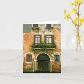 Venedig-Haus Notecard Karte (Gelbe Blume)