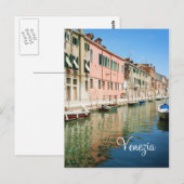 Venedig Häuser Postkarte (Vorne/Hinten)