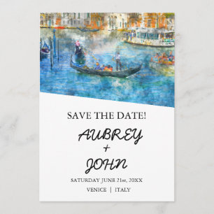 Venedig Hochzeitseinladung Save The Date