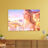 Venedig - ICH LIEBE VENEDIG - Leinwanddruck (Insitu (Wohnzimmer))