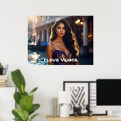 Venedig - ICH LIEBE VENEDIG Poster (Heimbüro)