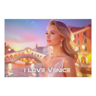 VENEDIG - ICH LIEBE VENEDIG - POSTER