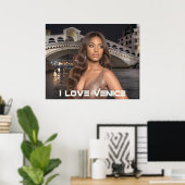 Venedig - ICH LIEBE VENEDIG Poster (Heimbüro)