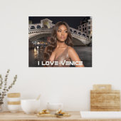 Venedig - ICH LIEBE VENEDIG Poster (Küche)