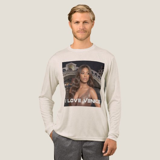 Venedig - Ich liebe Venedig Tri-Blend Shirt (Volle Vorderseite)
