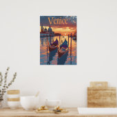 Venedig-Illustration Poster (Küche)