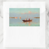 Venedig in der Lagune Rechteckiger Aufkleber (Tasche)