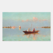 Venedig in der Lagune Rechteckiger Aufkleber (Vorderseite)