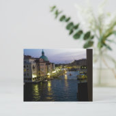 Venedig in der Nacht Postkarte (Stehend Vorderseite)