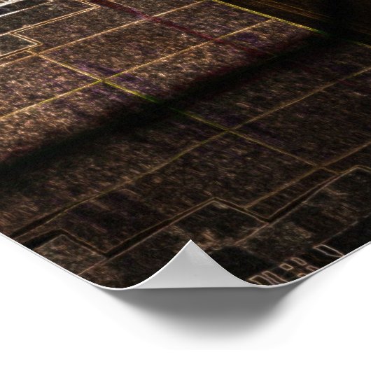 Venedig in Neon Poster (Ecke)