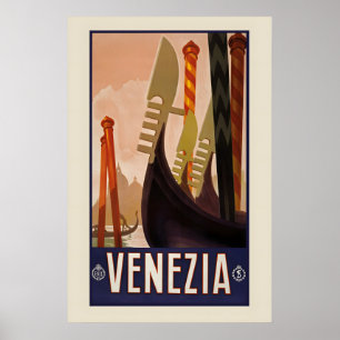 Venedig Italien 1920er Jahre Klassischer italienis Poster