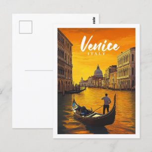 Venedig Italien Berühmter Reiseort Postkarte