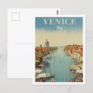 Venedig Italien Berühmter Vintage-Reiseort Postkarte