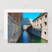 Venedig Italien Bridge of Sighting Canal Travel Postkarte (Vorne/Hinten)