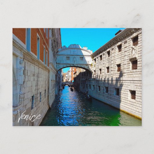 Venedig Italien Bridge of Sighting Canal Travel Postkarte (Vorderseite)