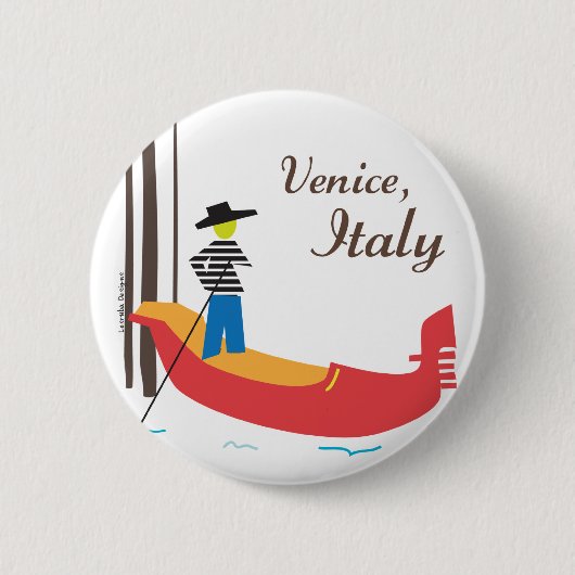 Venedig Italien Button (Vorderseite)
