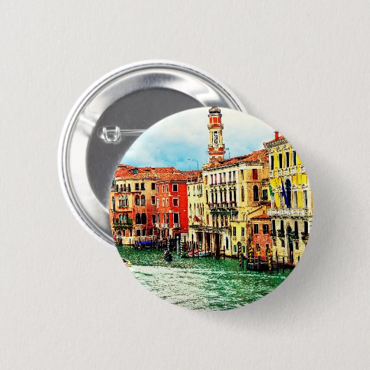 Venedig - Italien Button (Vorne & Hinten)