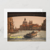 Venedig-Italien-Canal Vintag Feiertagspostkarte (Vorne/Hinten)
