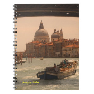 Venedig-Italien-Canal Vintag Notizblock
