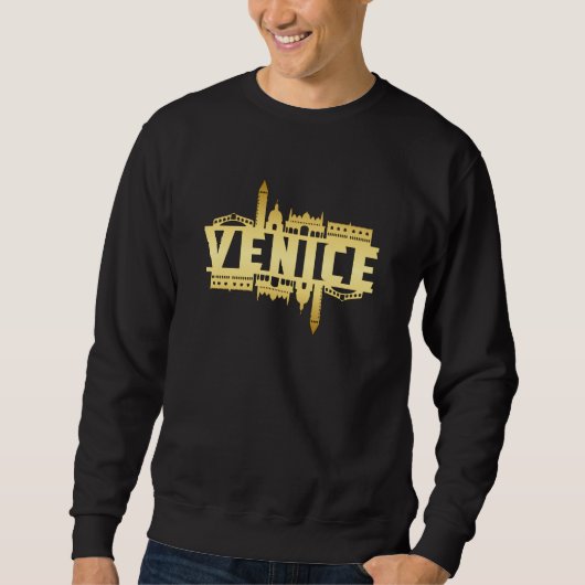 Venedig Italien City Skyline Cityscape Funny Gift Sweatshirt (Vorderseite)