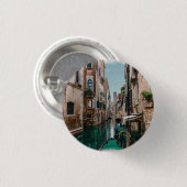 Venedig Italien Die florierende Stadt Button (Vorne & Hinten)