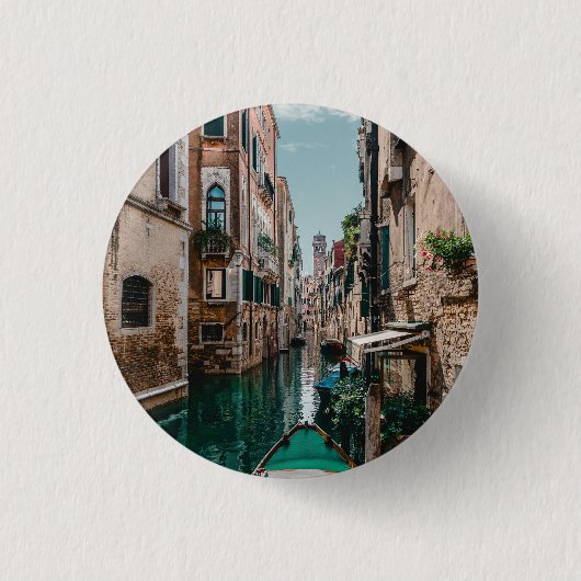 Venedig Italien Die florierende Stadt Button (Vorderseite)