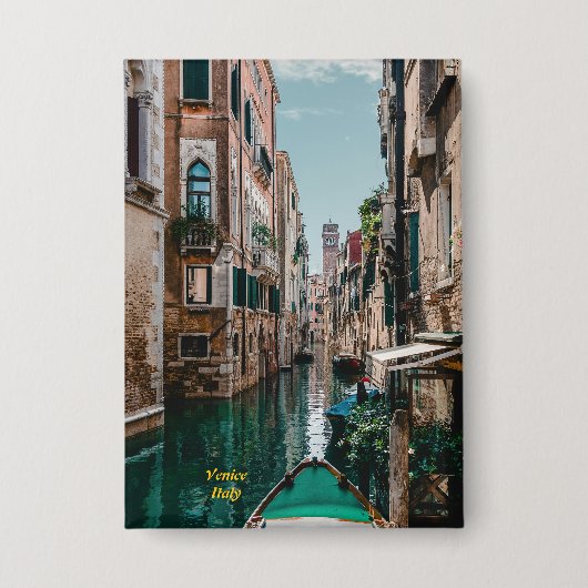 Venedig Italien Die florierende Stadt Button (Vorderseite)