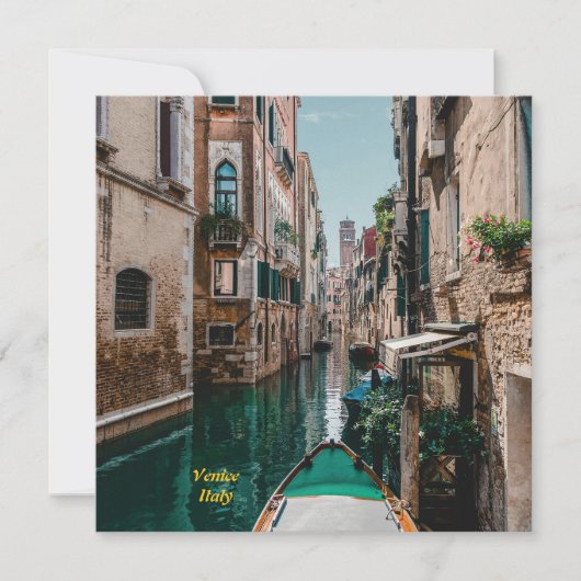 Venedig Italien Die florierende Stadt Save The Date (Vorderseite)