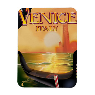 Venedig, Italien, ein Reiseplakat Magnet
