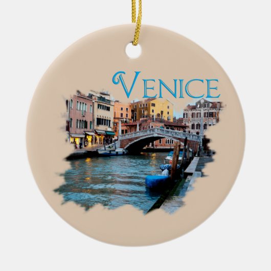 Venedig, Italien: Entlang des Kanals Keramik Ornament (Vorne)