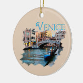 Venedig, Italien: Entlang des Kanals Keramik Ornament (Links)