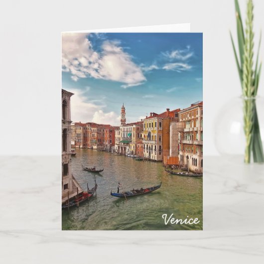 Venedig, Italien Feiertagskarte (Vorderseite)