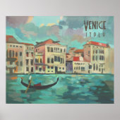Venedig, Italien - Gondelbahn Traghetto Poster (Vorne)