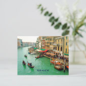 Venedig, Italien - Gondeln am Canal Grande Postkarte (Stehend Vorderseite)
