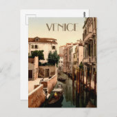 Venedig Italien Gondeln am Kanal Postkarte (Vorne/Hinten)