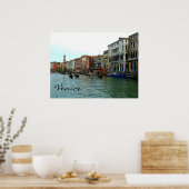 Venedig, Italien Gondeln auf dem Poster des Canale (Küche)