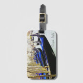 Venedig, Italien - Gondeln auf einem rohen Gepäckt Gepäckanhänger (Vorderseite Vertikal)