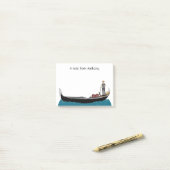 Venedig, Italien, Gondeln und Gondolier Personalis Post-it Klebezettel (Auf Schreibtisch)