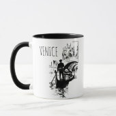 Venedig Italien Gondola Black and White Coffee Tas Tasse (Links)